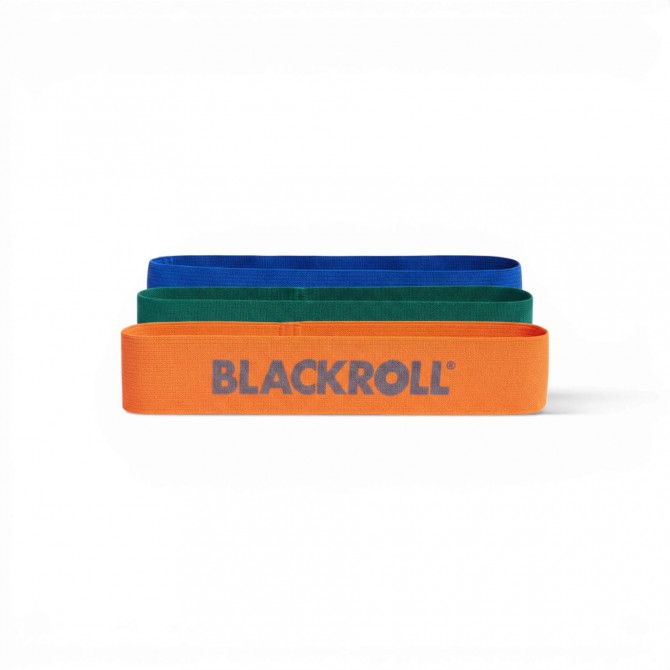 BLACKROLL LOOP BAND rinkinys – oranžinė, žalia, mėlyna