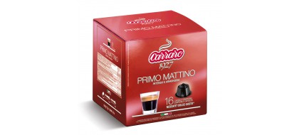 CARRARO, CAFFE' PRIMO MATTINO, Dolce Gusto kapsulės, 16 vnt. CARRARO, CAFFE' PRIMO MATTINO, Dolce Gusto kapsulės, 16 vnt.