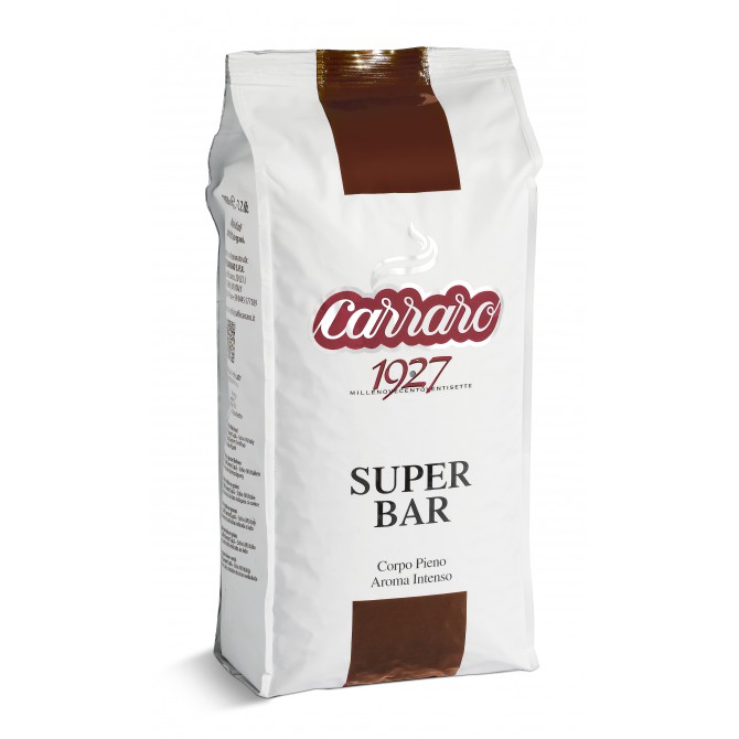 CARRARO, CAFFE' SUPER BAR, kavos pupelės, 1kg CARRARO, CAFFE' SUPER BAR, kavos pupelės, 1kg