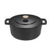 COMBEKK Dutch Oven Original perdirbto ketaus puodas, 28 cm, emaliuotas, 6 l – puikus šilumos paskirstymas, skirtas lėtam virimui