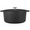 COMBEKK Dutch Oven Sous-Chef perdirbto ketaus puodas, 32 cm, emaliuotas – aukštos kokybės puodas troškiniams, puikus pasirinkimas profesionalams