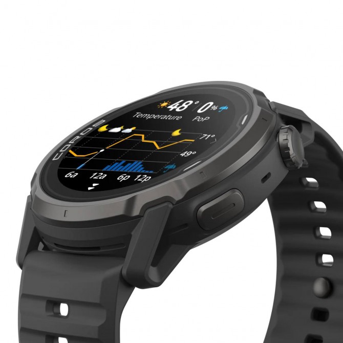COROS APEX 4 GPS Outdoor Watch - 46 mm juoda