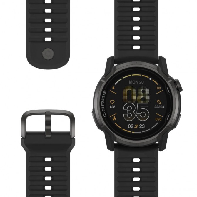 COROS APEX 4 GPS Outdoor Watch - 46 mm juoda