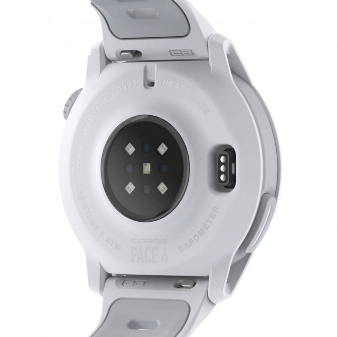 COROS PACE 4 GPS Sport Watch - silikoninė balta