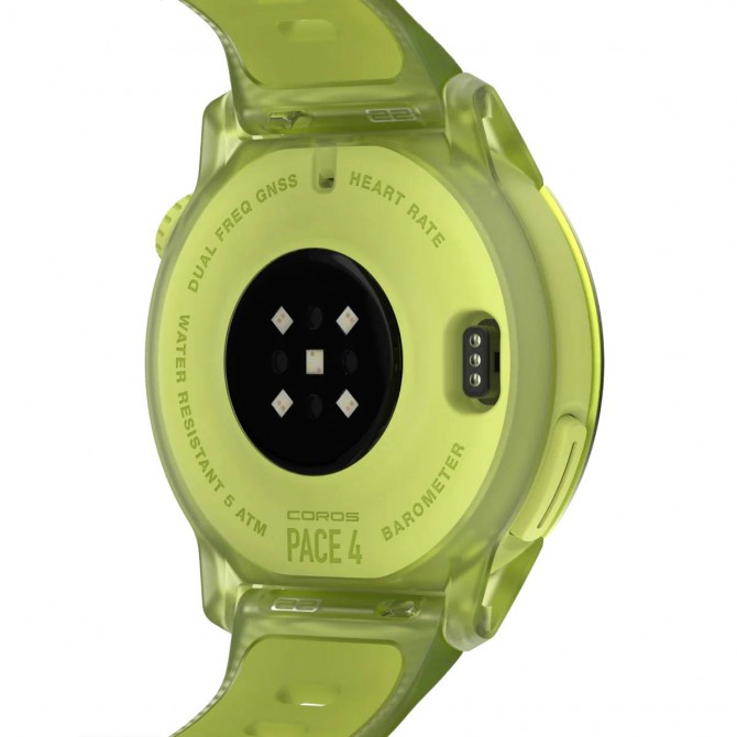 COROS PACE 4 GPS Sport Watch - geltona Crystal