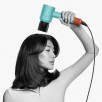DYSON SUPERSONIC NURAL plaukų džiovintuvas, ceramic/topaz – intuityvus valdymas, trijų greičių nustatymai, tinka įvairiems plaukų tipams.