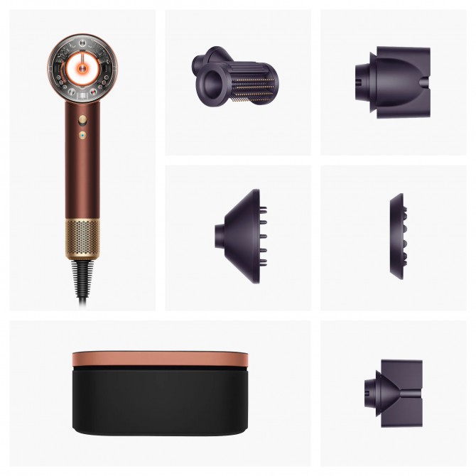 DYSON HD16 Supersonic Nural plaukų džiovintuvas, plum/copper