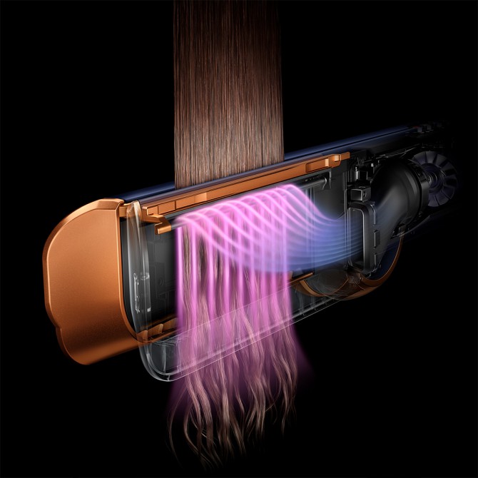 DYSON HT01 Airstrait plaukų formavimo prietaisas, mėlyna/varis