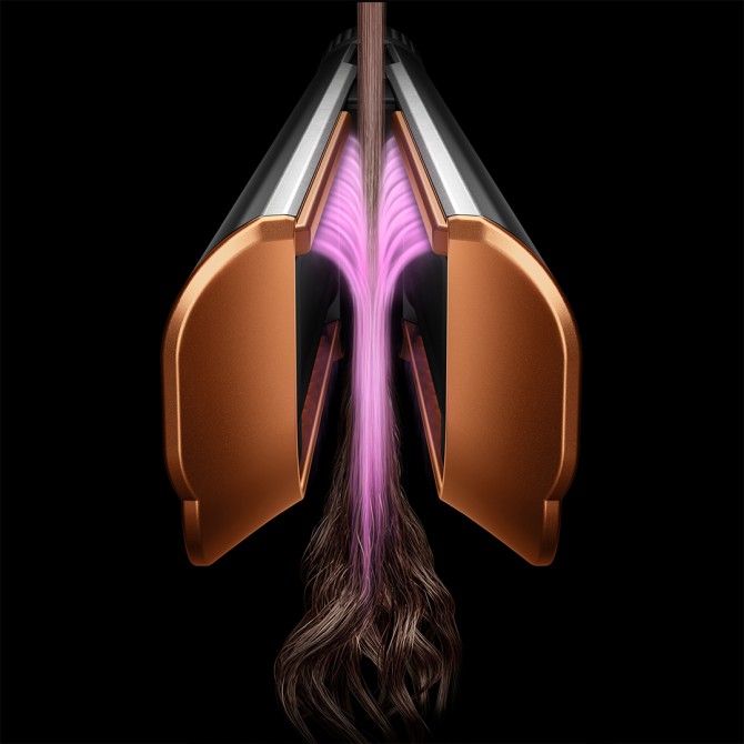 DYSON HT01 Airstrait plaukų formavimo prietaisas, ceramic pink / rose gold