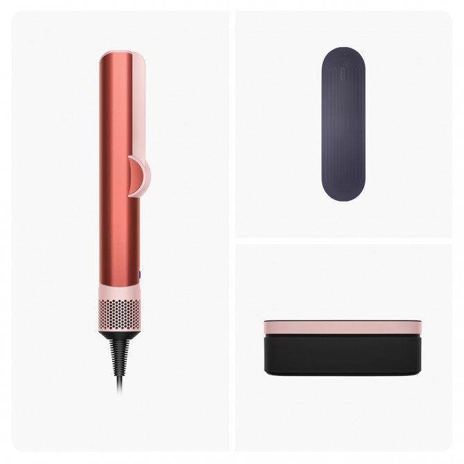 DYSON HT01 Airstrait, strawberry/pink – greitas įkaitimas, užtikrina pasirengimą formuoti per kelias sekundes.
