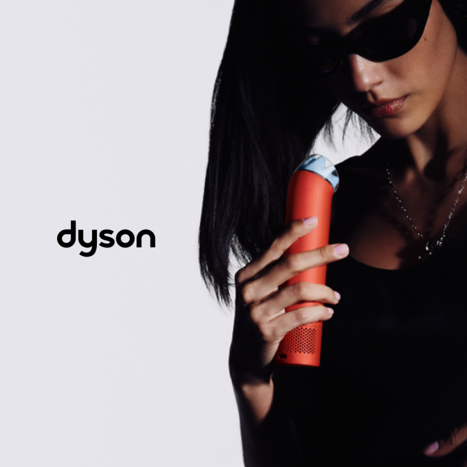 DYSON Hushjet Mini cool nešiojamas oro ventiliatorius, Carnelian/Sky