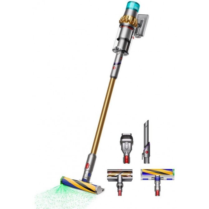 DYSON V15 Detect Absolute belaidis dulkių siurblys, aukso spalvos
