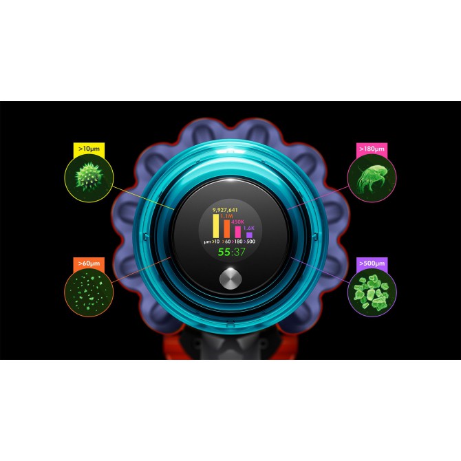 DYSON V15 (SV47) Detect Absolute belaidis dulkių siurblys
