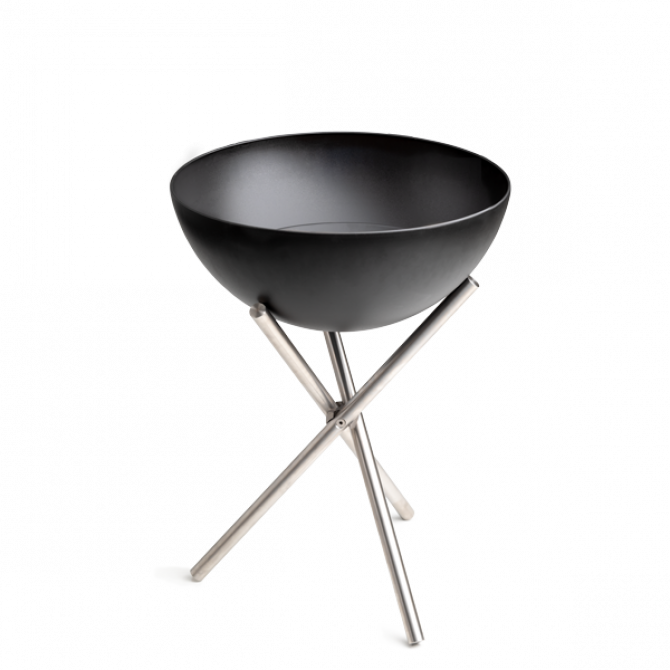 HOFATS BOWL grilis su trikoju stovu, elegantiškas ir tvirtas, juoda