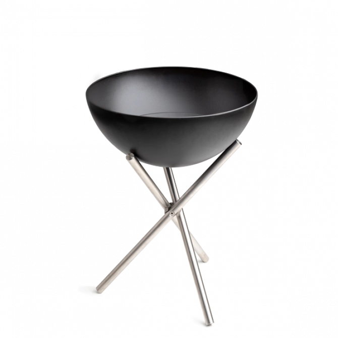 HOFATS BOWL grilis su trikoju stovu, elegantiškas ir tvirtas, juoda
