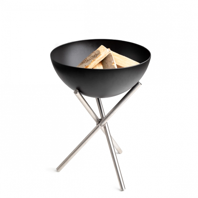 HOFATS BOWL grilis su trikoju stovu, stabilus ir tvirtas, juoda