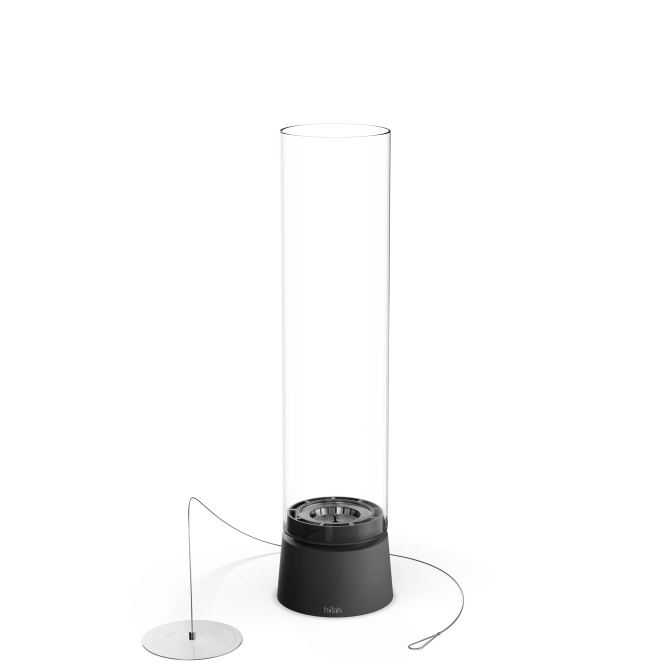 HOFATS SPIN air 1200 stalo židinys, matinis juodas