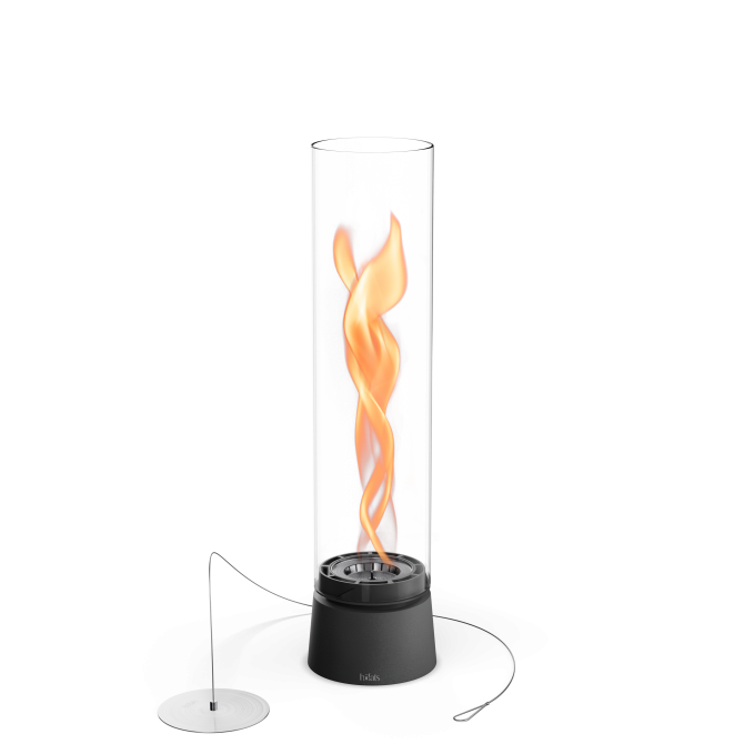 HOFATS SPIN air 1200 stalo židinys, matinis juodas