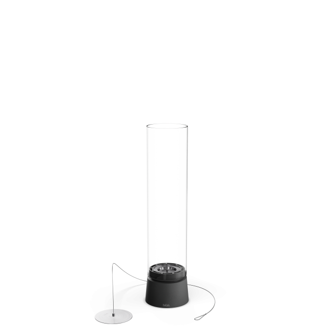 HOFATS SPIN air 900 stalo židinys, matinis juodas