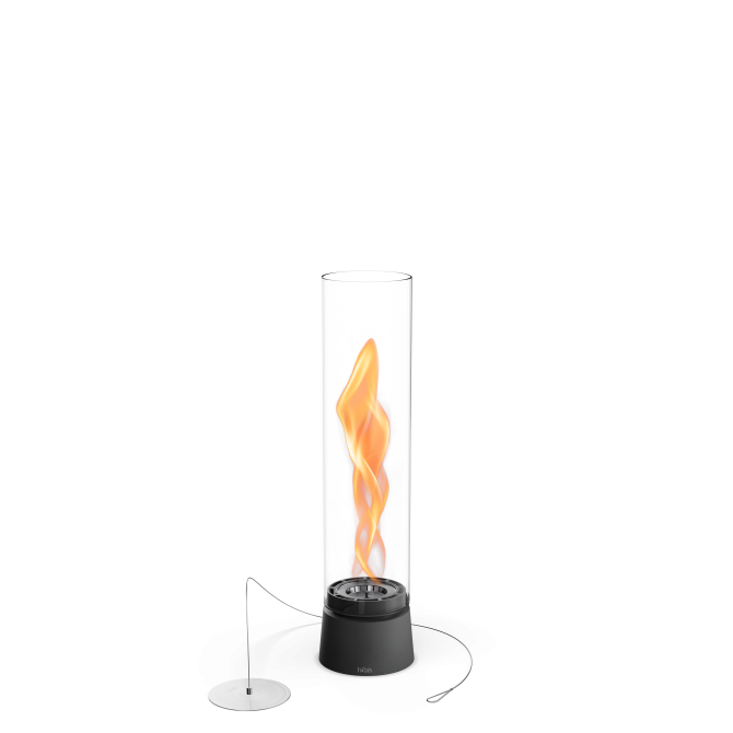 HOFATS SPIN air 900 stalo židinys, matinis juodas