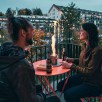 HOFATS SPIN 90 stalo židinys, sidabrinis