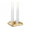 HOFATS SQUARE CANDLE žvakių laikiklių rinkinys aukso, 4 vnt.