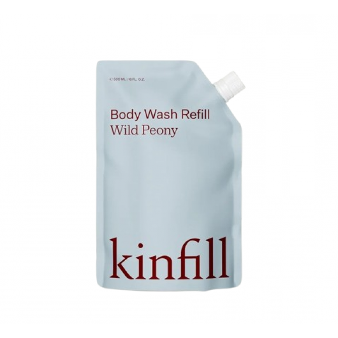 KINFILL kūno prausiklio papildymas, laukinių bijūnų kvapo, 500 ml