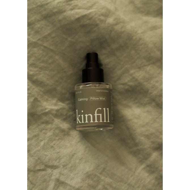 KINFILL pagalvių dulksna, 50ml, medaus ir ramunėlių kvapo