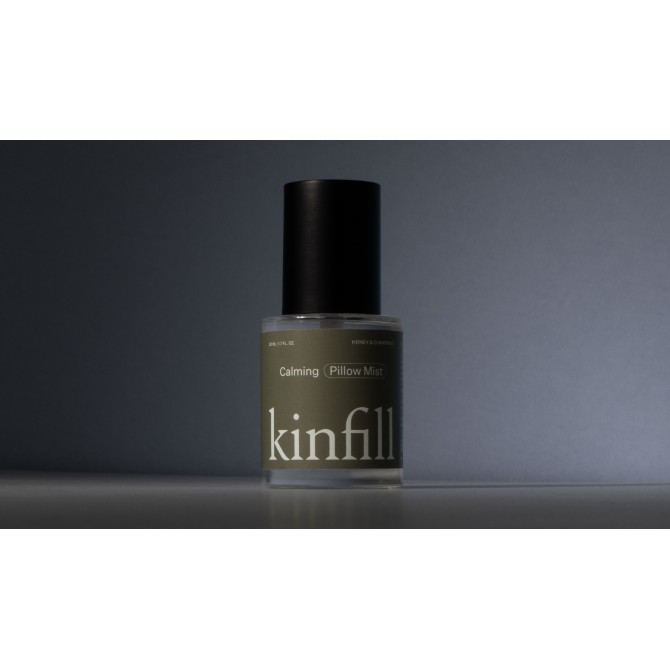 KINFILL pagalvių dulksna, 50ml, medaus ir ramunėlių kvapo