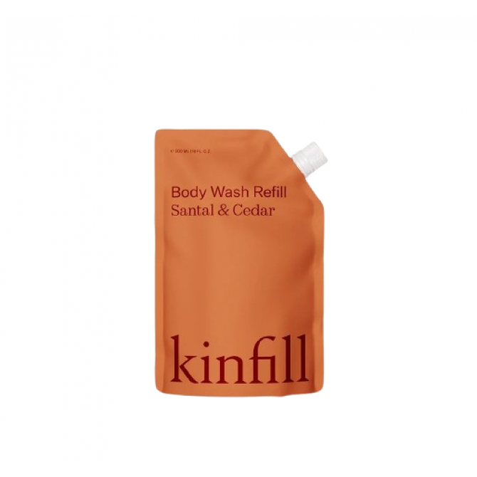 KINFILL rankų prausiklio papildymas, santalo ir kedro kvapo, 500ml