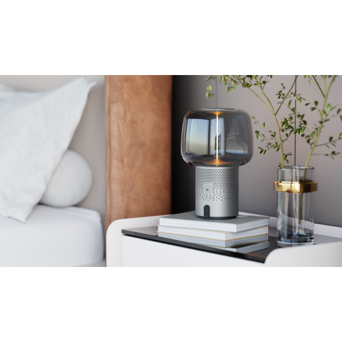 SOUND BY JBL Serena Play kolonėlė/šviestuvas su JBL Frosted, Silver