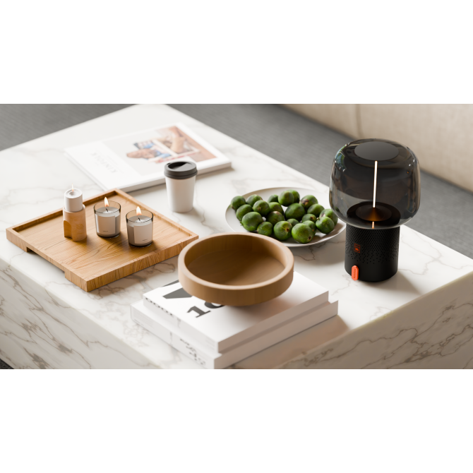 SOUND BY JBL Serena Play kolonėlė/šviestuvas su JBL garso sistema, Metalic Anthracite