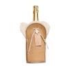 KYWIE vyno butelio šaldiklis iš avies kailio, Champagne camel suede
