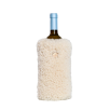 KYWIE vyno butelio šaldiklis iš avies kailio, Wine natural curly