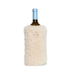 KYWIE vyno butelio šaldiklis iš avies kailio, Wine natural curly