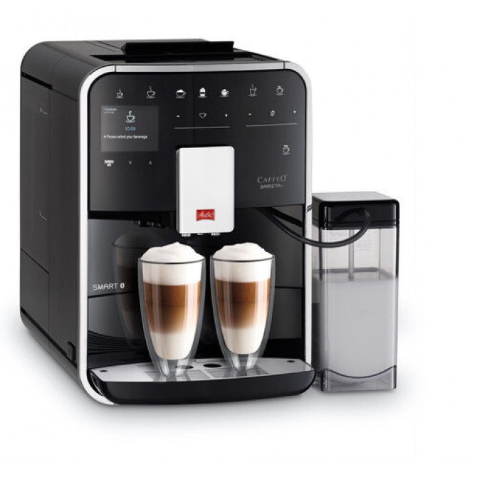 MELITTA BARISTA T SMART automatinis kavos aparatas, juodos spalvos, su Dviejų puodelių režimu