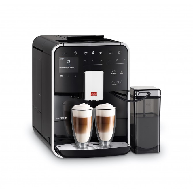 MELITTA BARISTA TS SMART automatinis kavos aparatas, juodos spalvos su dviejų puodelių režimu