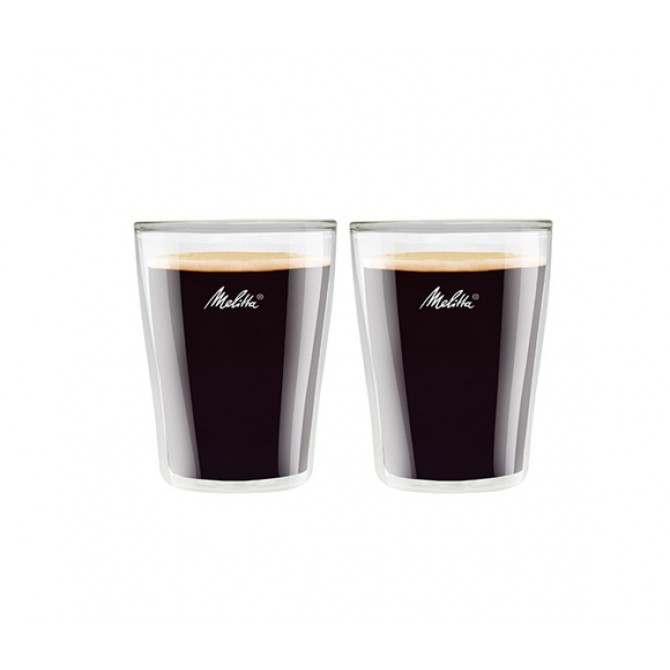 MELITTA dvigubo stiklo puodeliai, 200 ml.