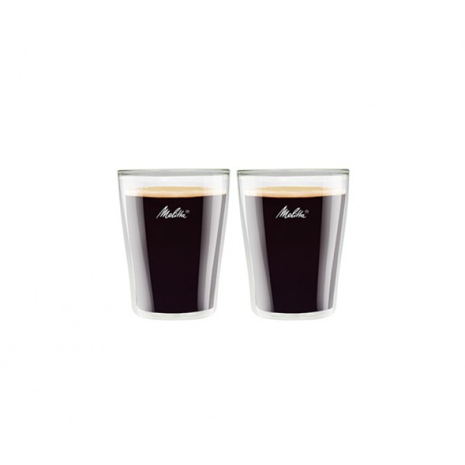 MELITTA dvigubo stiklo puodeliai, 80 ml