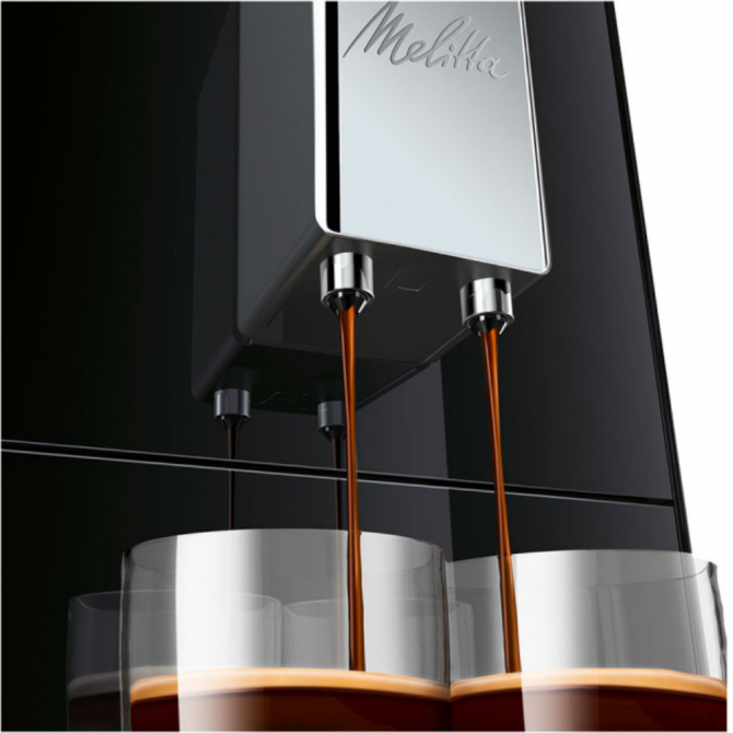 MELITTA SOLO automatinis kavos aparatas, juoda-sidabro