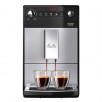MELITTA PURISTA automatinis kavos aparatas. Pilkos, sidabrinės spalvos, kompaktiškas ir patogus, tylus veikimas
