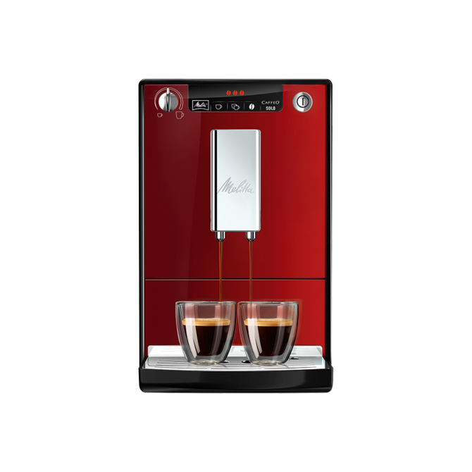 MELITTA SOLO automatinis kavos aparatas, raudonas