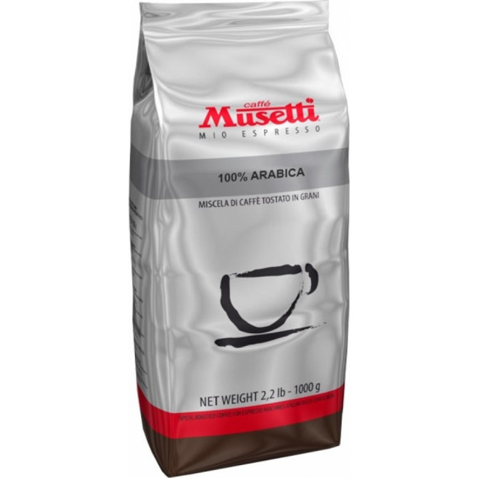 MUSETTI, 100% ARABICA, kavos pupelės MUSETTI, 100% ARABICA, kavos pupelės