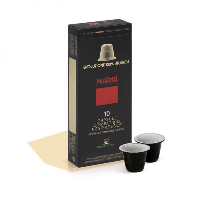 MUSETTI EVOLUZIONE nespresso kapsulės, 10vnt