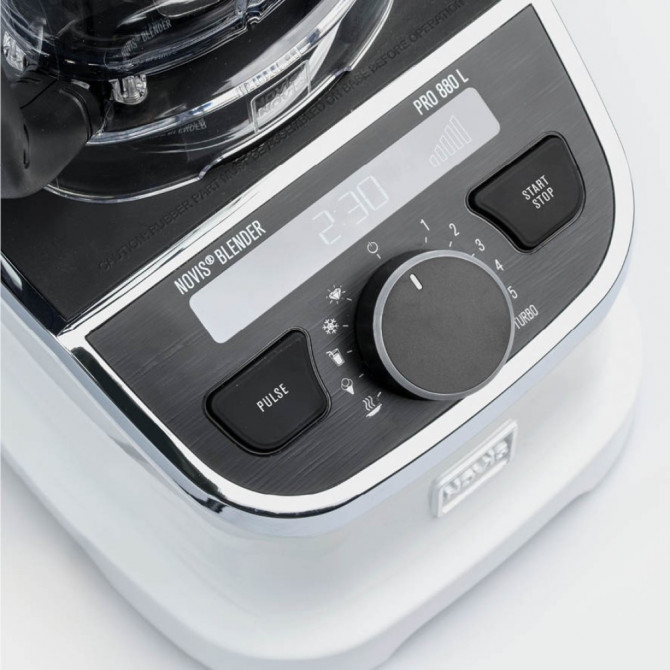 NOVIS Pro 880L blenderis, kreminis – keli greičio nustatymai, pritaikomi skirtingoms maišymo tekstūroms.