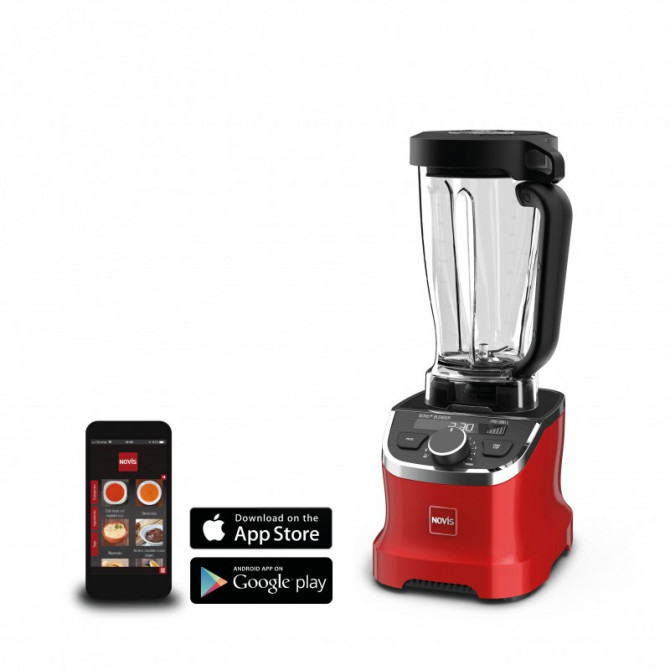 NOVIS Pro 880L blenderis, raudonas – lengvai nuimamos ir plaunamos dalys, tinkamos plauti indaplovėje.