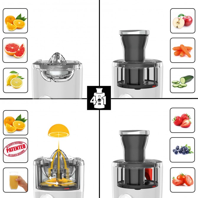 NOVIS Vita Juicer sulčiaspaudė SX-3 VDE, kreminė