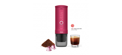 OUTIN NANO rankinis espresso kavos aparatas, tamsiai rožinė