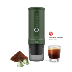 OUTIN NANO rankinis espresso kavos aparatas, tamsiai žalia OUTIN NANO rankinis espresso kavos aparatas, tamsiai žalia