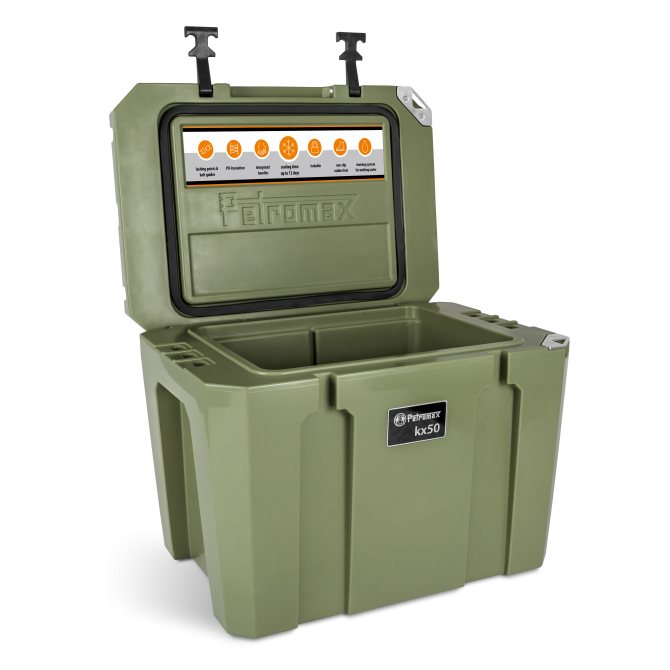 PETROMAX termo dėžė 50l, alyvuogių žalia